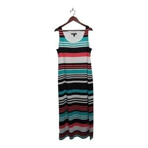 Jessica howard multicolored striped long dress size Xlarge